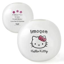 Personalised Hello Kitty Floral Money Box